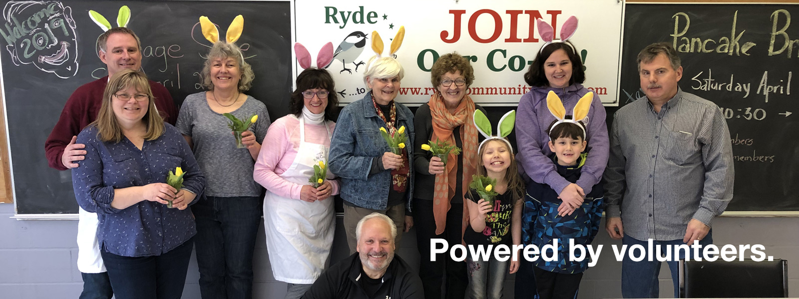 Powered by volunteers the Ryde Community Coop Non Profit